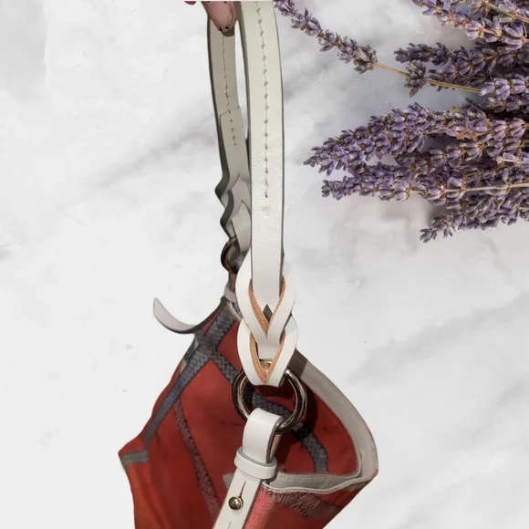 Dooney & Bourke 75 Vintage Coral hobo RARE - Picture 9 of 9